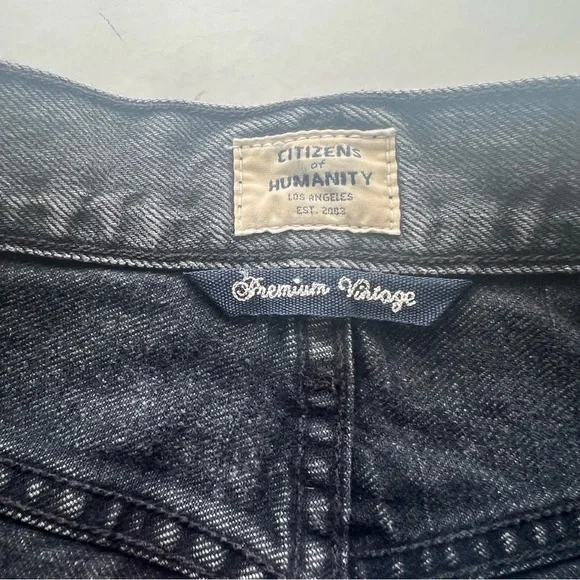 Citizens of Humanity Denim Blue Jean Skirt NEW size 27 mini - Picture 4 of 7